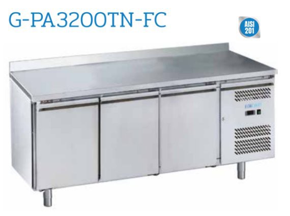 Banco refrigerato pasticceria Forcold tre porte mod. G-PA3200TN-FC
